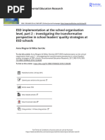 ESD Implementation at The School Organisation Level Part 2 Investigating The Transformative Perspective in School Leaders Quality Strategies at ES-2