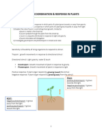 Topic 15 Coordination and Response in Plants