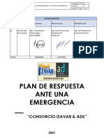 Plan de Respuesta Ante Una Emergencia