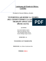 "Interstellar Desde La Teoría Del Conductismo Y La Gestalt": Trabajo Aplicativo (Hecho Con IA)