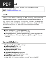 RAKESH PHP Developer CV