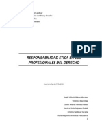 La Responsabilidad Etica en Los Profesionales Del Derecho