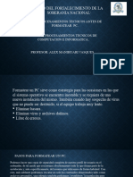 Pasos para Formatear Un Pc.