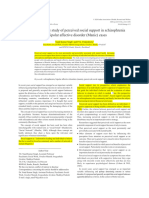 A Comparative Study of Perceived Social Support in Schizophrenia and Bipolar Affective Disorder (Manic) Cases