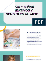 Niños y Niñas Creativos y Sensibles Al Arte