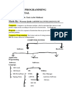 Programming Notes With Type Declaration...