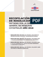 Recopilación de Resoluciones de Mensura