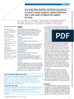 Effectiveness of The Pfizer-BioNTech and Oxford-AstraZeneca Vaccines On Covid-19 Related Symptoms, Hospital Admissions, and Mortality in Older Adults in England. Test Negative Case-Control Study