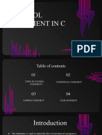 Control Statement in C