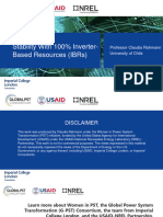 Lecture 2 Stability With 100 Inverter Based Resources IBRs