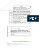 University Question Bank For CSS Computer Engineering SEM VI