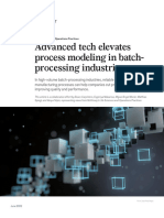 Advanced Tech Elevates Process Modeling in Batch Processing Industries