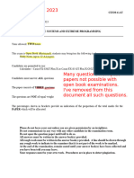 Previous Exams 2022-23 Annotated