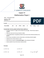 2022 UIV Nov Paper 1