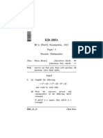 Bca Part 1 Discrete Mathematics Ed 2851 2021