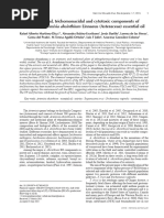 Trypanocidal, Trichomonacidal and Cytotoxic Components of Cultivated Artemisia Absinthium Linnaeus (Asteraceae) Essential Oil