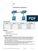 2.9.2 Lab - Basic Switch and End Device Configuration