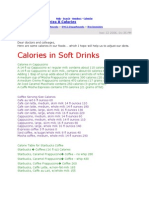 Calories in Soft Drinks: Full Version