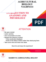 Agricultural Biology Anatomy and Physiology SPU 2024 Notes 1