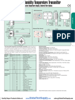 Dwyer RHP 3d11 Humidity Moisture Transmitter Datasheet