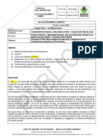 Acta de Socialización de La RIA y Directorio de Las Instituciones