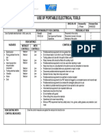 DWCE-RA-105 Use of Portable Electrical Tools