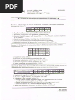 Examen5 Probabilit閟 et statistiques