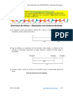 QUESTÕES 5 Ano - Operações Com Números Decimais