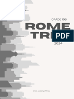 Rome Trip Booklet