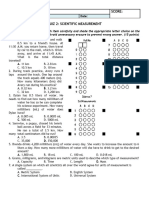 Science 7 1st Quiz 2 Scientific Measurement With Evalbee