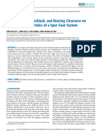 Effects of Wear Backlash and Bearing Clearance On Dynamic Characteristics of A Spur Gear System