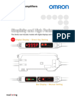 Simple Fiber Amplifiers E3X-SD/NA Series Omron