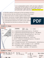 Hydraulics Analysis of Dam Assignment Solution