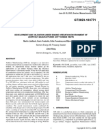 Development and Validation Under Engine Operation Environment of Addtively Manufactured Hot Turbine Parts