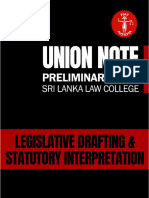 Legislative Drafting & Statutory Interpretation.