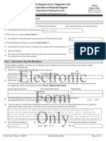 Electronic Form Only: Online Request To Be A Supporter and Declaration of Financial Support