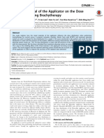 Influence of Metal of The Applicator On The Dose Distribution During Brachytherapy