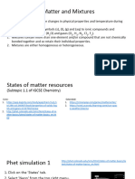 Unit 1.1 - States of Matter and Mixtures - Student Notes