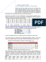 Exercicios Probabilidade 2osem 2011