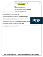 Crack Grade B: National Income Pyqs Asked From This Chapter: (Q1-3) Paragraph Based On GDP & National Income