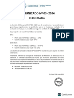 Comunicado N 003 2024 Fe de Erratas