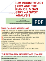 Petroleumindustryact2021 Swotanalysis