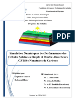 PFE3-Simulation Numériques Des Performances Des Cellules Solaires À Simple Et Double Absorbeur CZTSSeNanotubes de Carbone 2