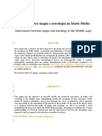 Relações Entre Magia e Astrologia Na Idade Média