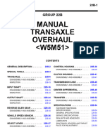 Manual Transaxle Overhaul : Group 22B