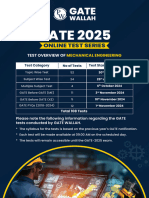 Gate Test Series Brochure (Mechanical Engineering) 2025 (21 May 2024)