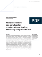 Mappila Literature As A Paradigm For Countercultures - Reading Moinkutty Vaidyar in Context