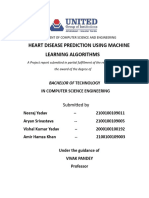 HEART DISEASE PREDICTION Using MACHINE LEARNING ALGORITHM Presentation