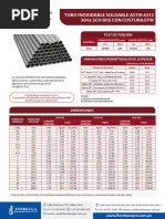 Tubo Inoxidable Soldable Astm A312 304L SCH 80S Con Costura Efw