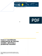 Curso 2 º Bachillerato Matemáticas de Ciencias Sociales, Ejercicios y Problemas Resueltos - Profesor10demates